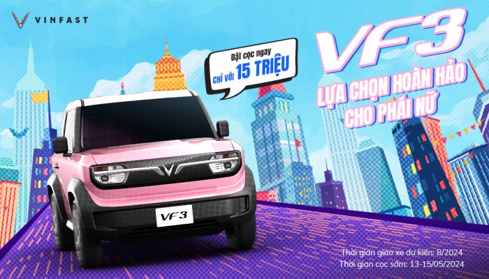 VF 3: Lựa chọn xe điện đô thị thông minh với chi phí hợp lý